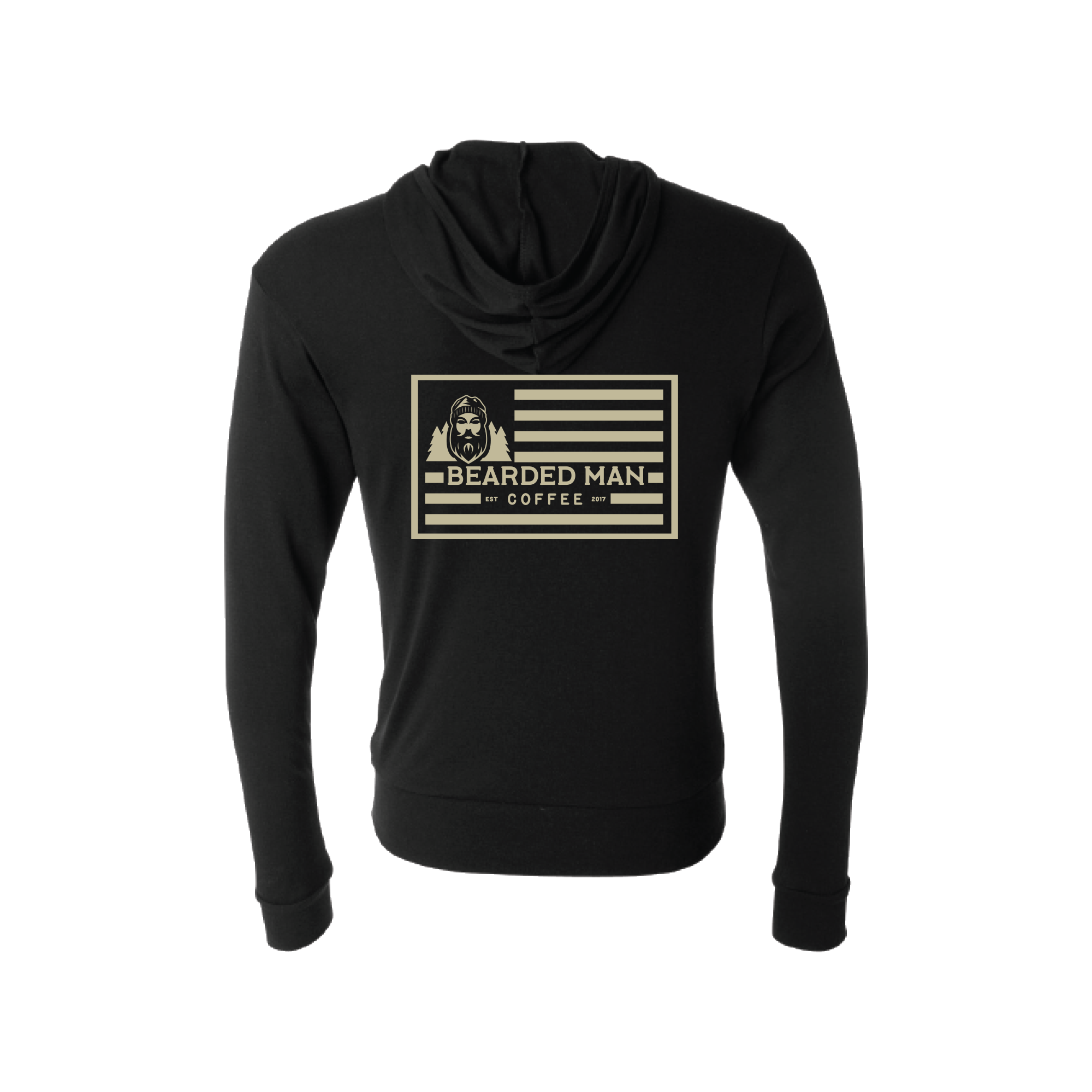Black Lightweight Full Zip Hoodie