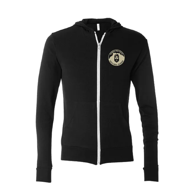 Black Lightweight Full Zip Hoodie